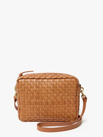 Clare V. Midi Sac Woven Checker