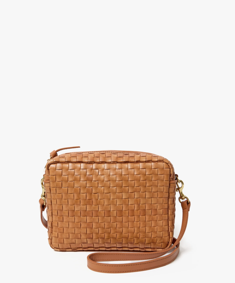 Clare V. Midi Sac Woven Checker