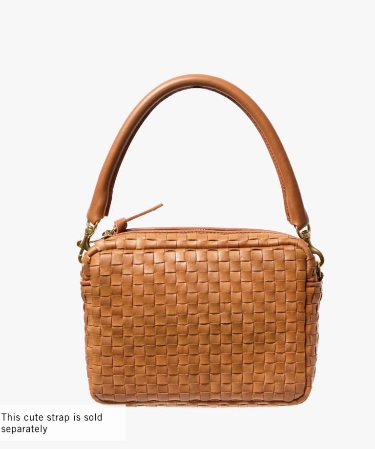 Clare V. Midi Sac Woven Checker