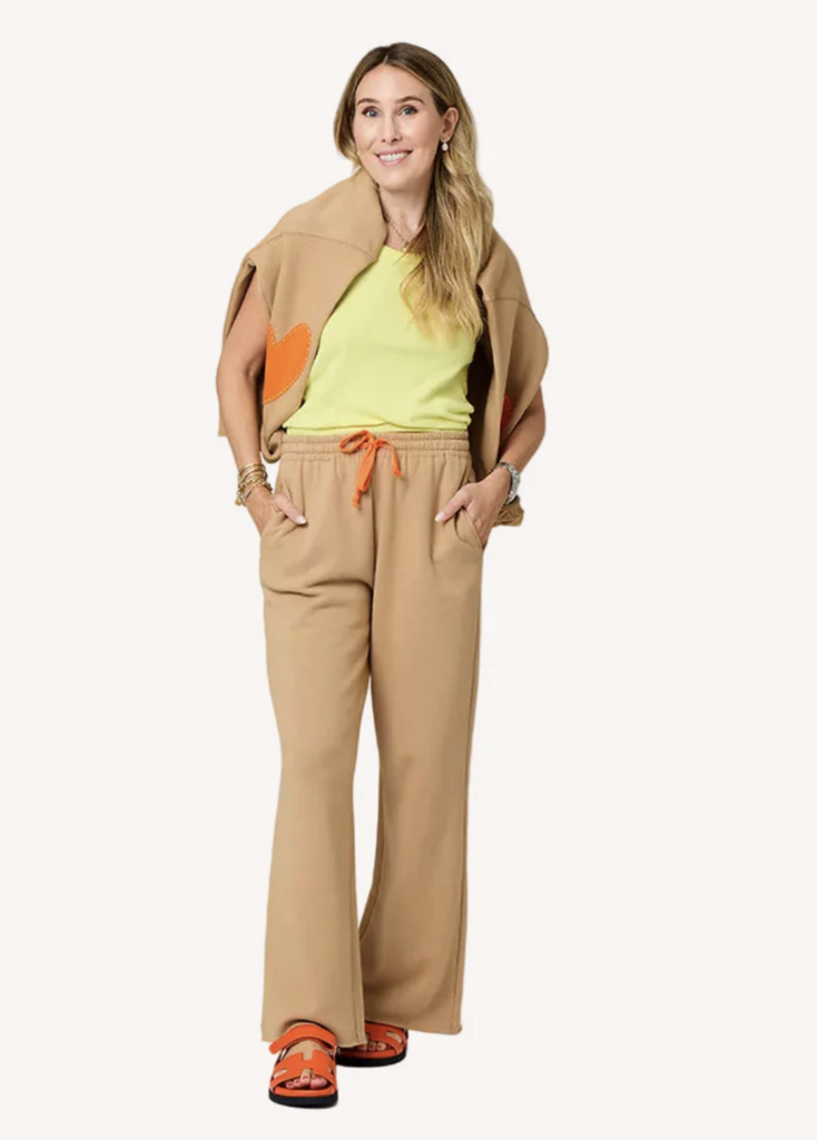 Kerri Rosenthal Weekend Barb Sweatpant - Camel