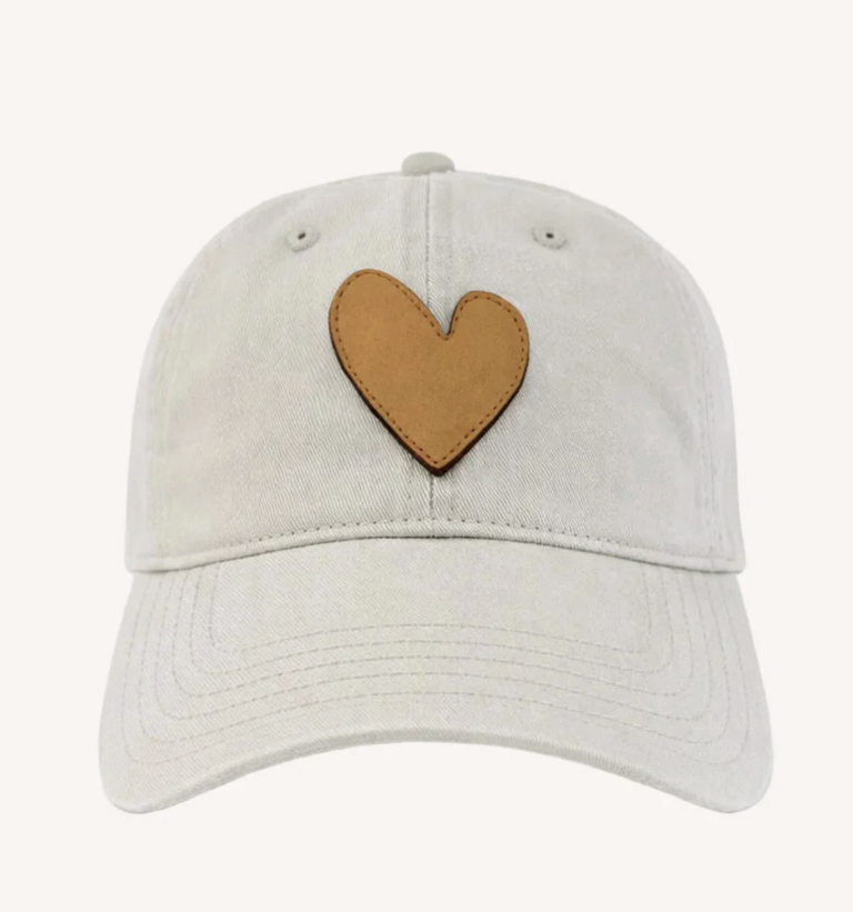 Kerri Rosenthal KR Imperfect Leather Heart Hat