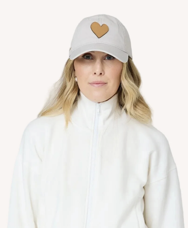 Kerri Rosenthal KR Imperfect Leather Heart Hat