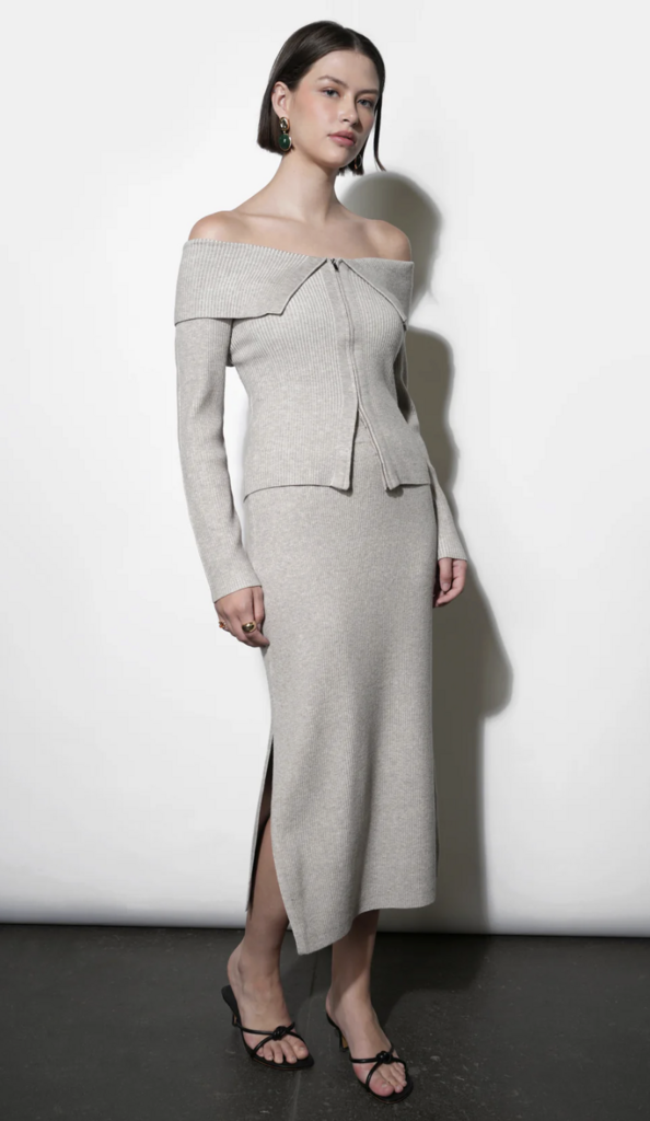 Greylin Gabrielle Knit Midi Skirt