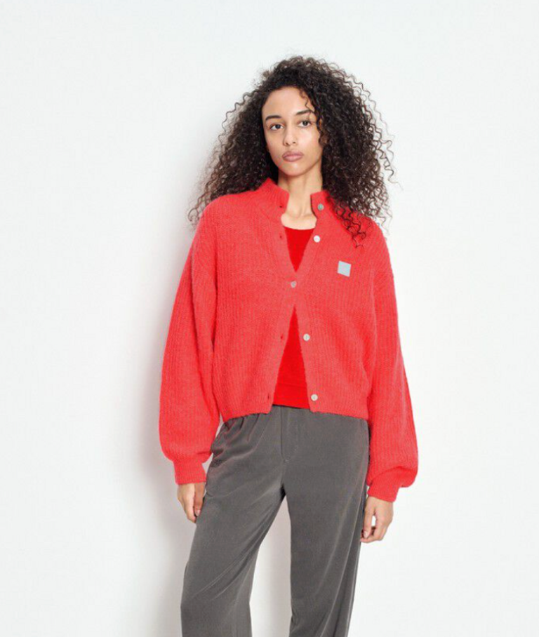 American Vintage East Cardigan in Flourescent Sunrise