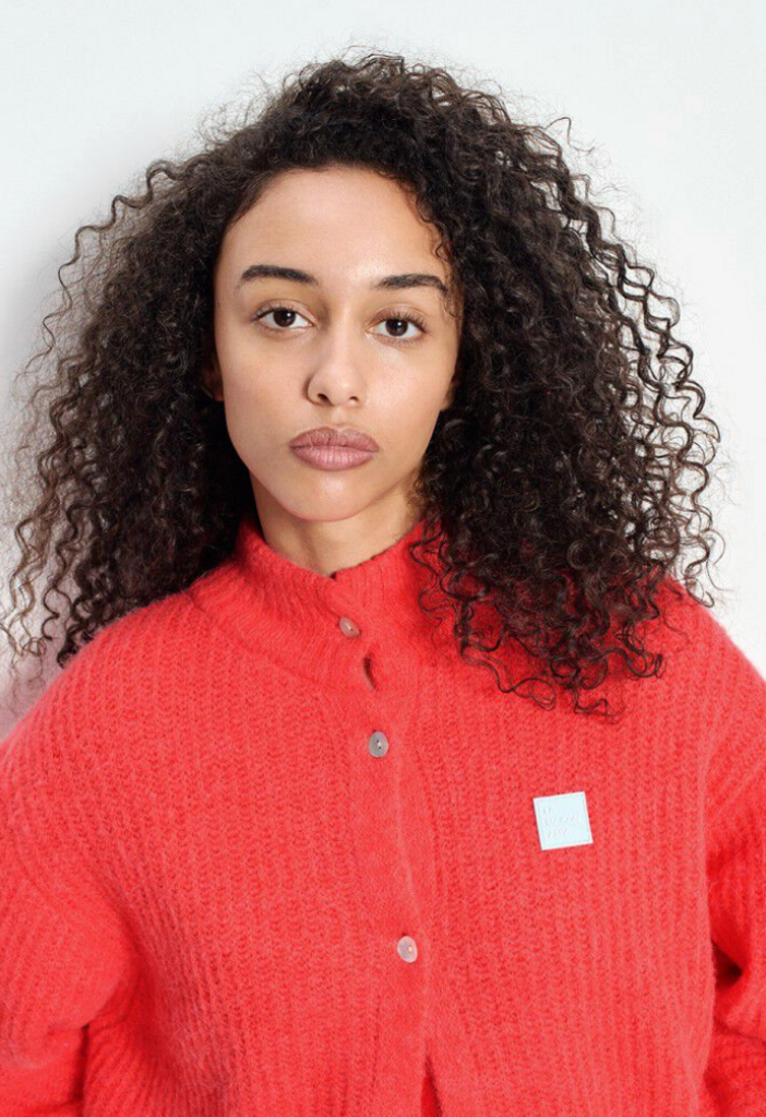 American Vintage East Cardigan in Flourescent Sunrise