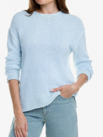 RD Style Kiri L/S Crew Sweater in Ice Water