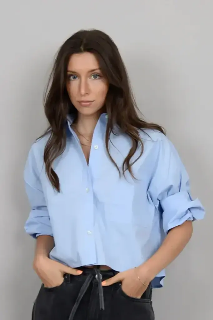 RD Style Kerwin L/S Cropped Button Down