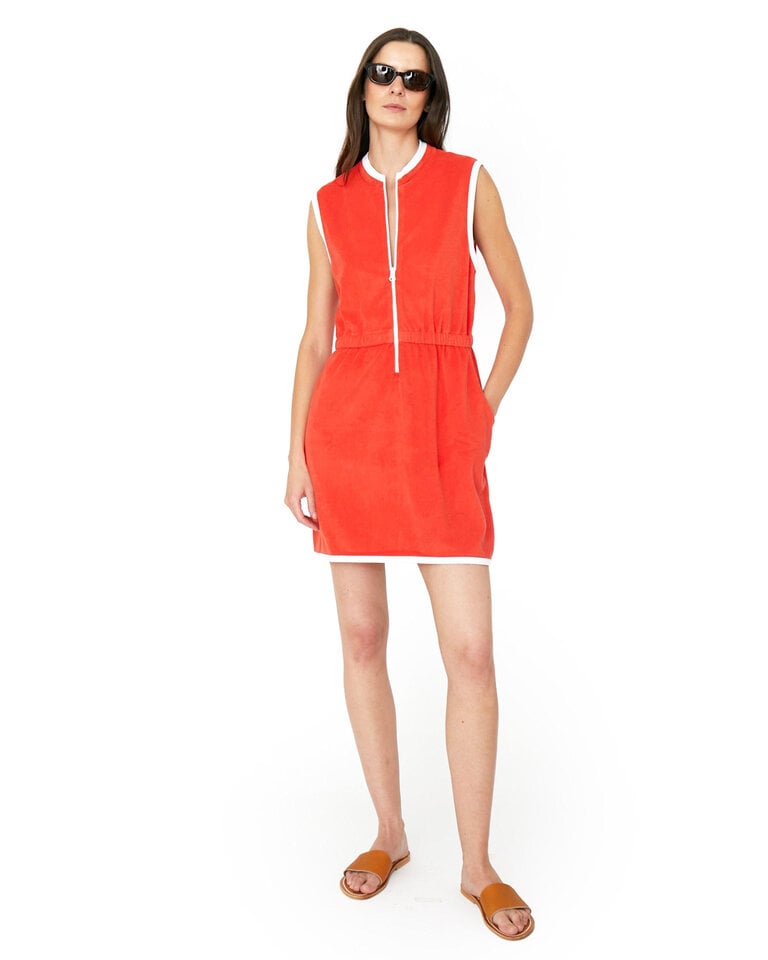 Kule The Terry Dress in Poppy