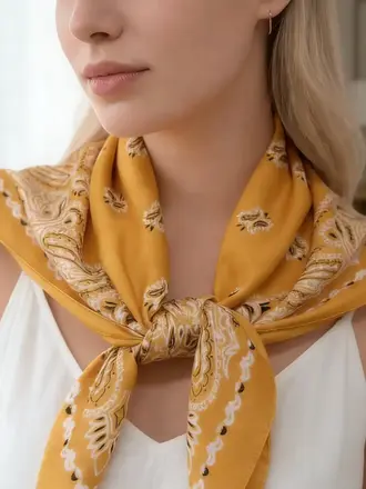 Lineta Sarah Silk Bandana Scarf
