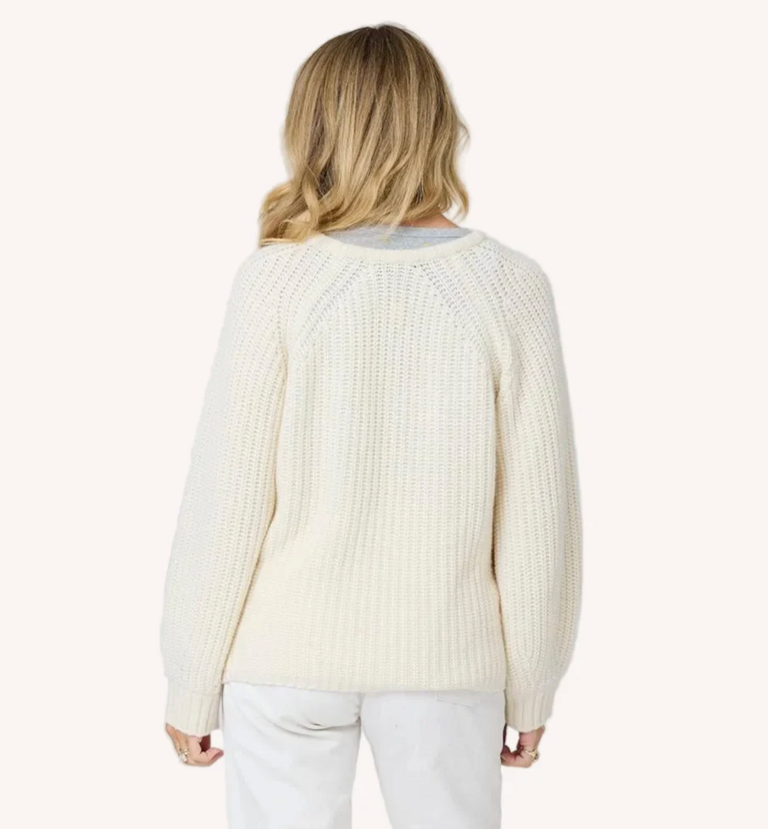 Kerri Rosenthal Ricki Imperfect Heart Sweater