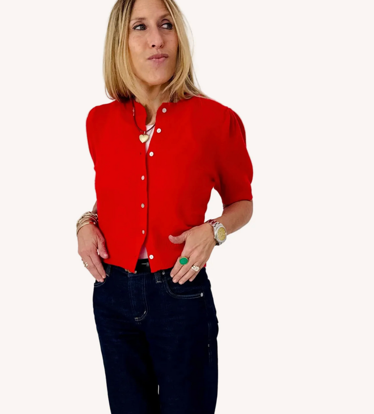 Kerri Rosenthal Short Sleeve Cardigan