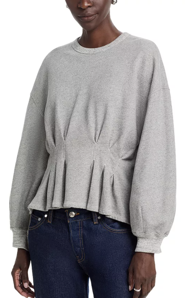The Great The Slouchy Corset Sweatshirt