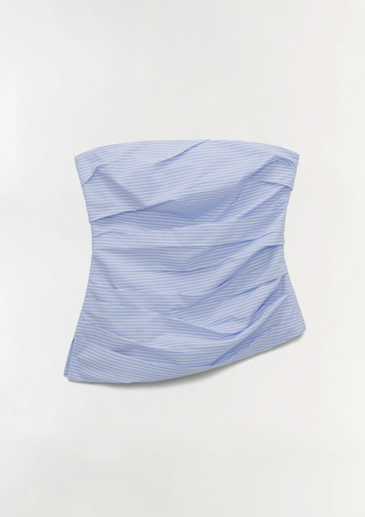 Simkhai Emerson Ruched Bustier Top