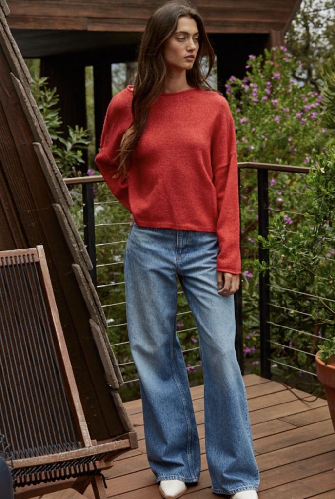 By Together Easy Days Ahead Roll Neck Sweater