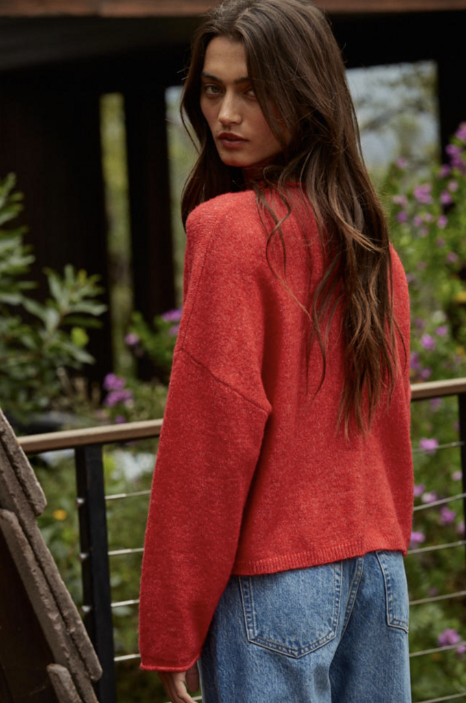 By Together Easy Days Ahead Roll Neck Sweater