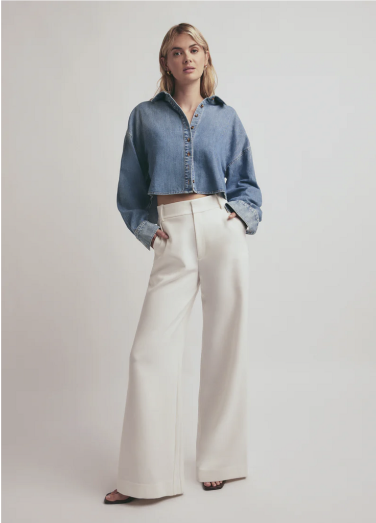 Favorite Daughter THE CROP EX-BOYFRIEND SHIRT