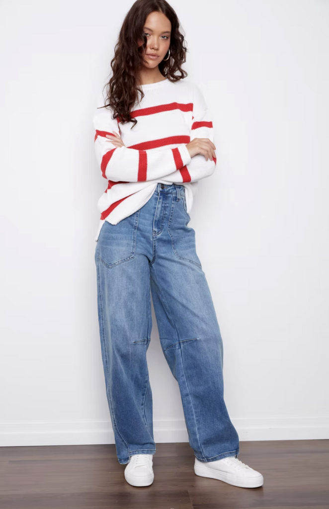 RD Style Kiri Long Sleeve Crew Neck Sweater