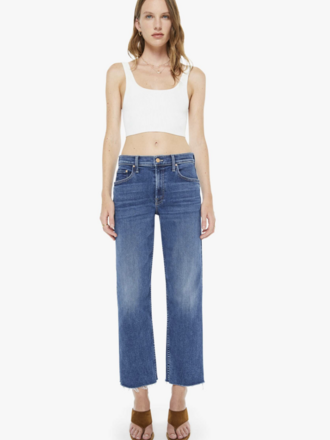 Mother Denim The Newbie Ankle Fray