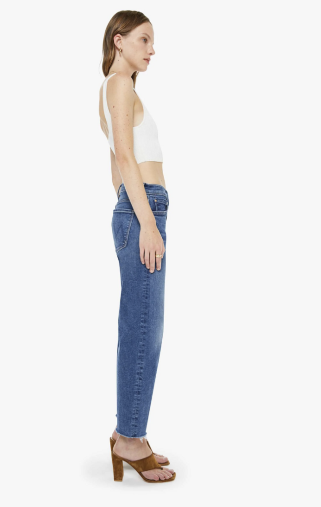 Mother Denim The Newbie Ankle Fray