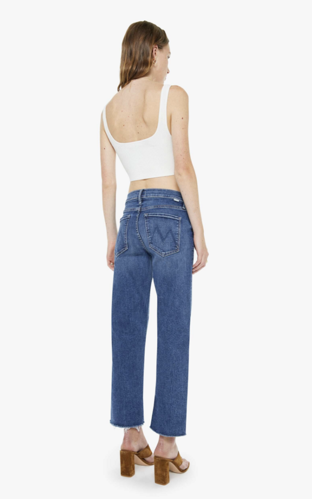 Mother Denim The Newbie Ankle Fray