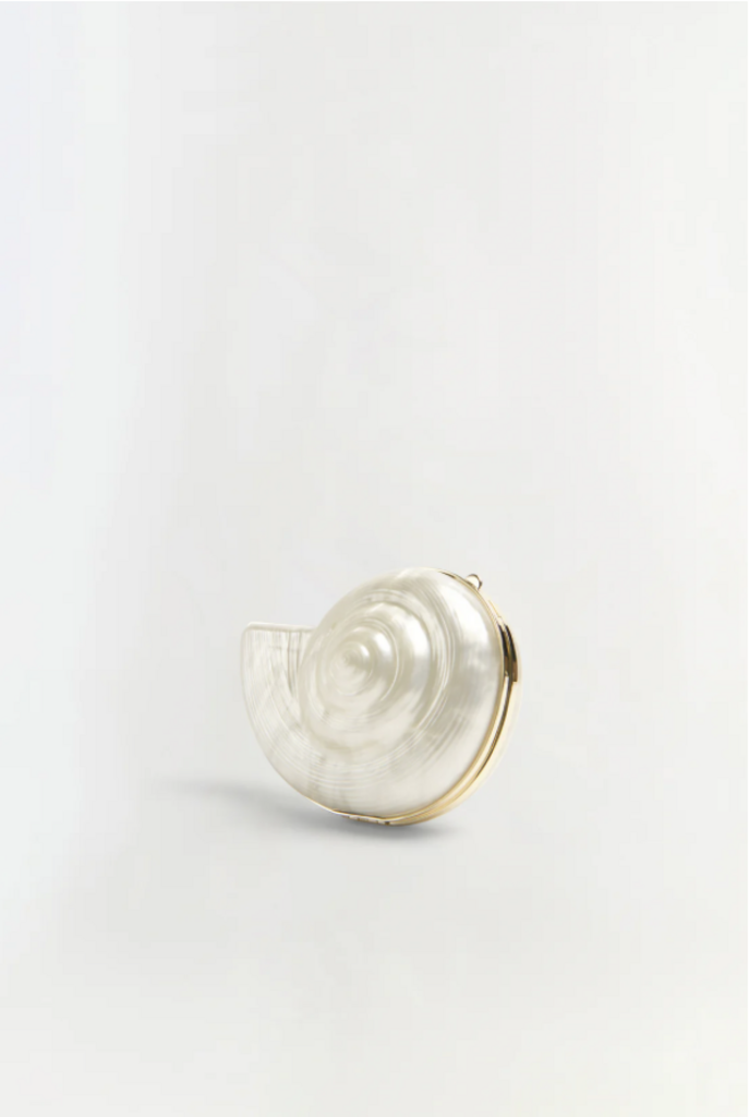 Simkhai Marion Acrylic Shell Clutch