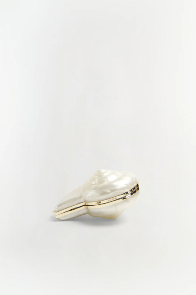 Simkhai Marion Acrylic Shell Clutch