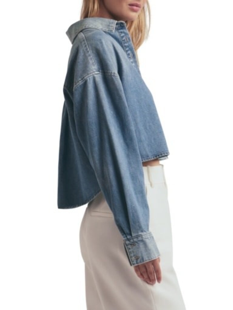 Favorite Daughter THE CROP EX-BOYFRIEND SHIRT