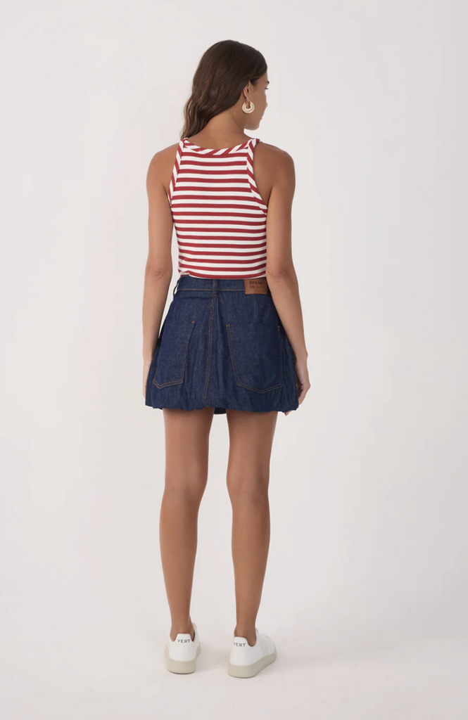 Dress To Clothing Demin Bubble Mini Skirt