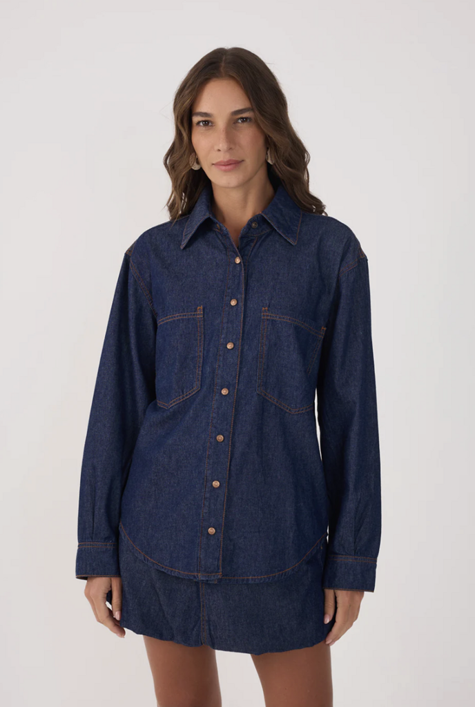 Dress To Clothing Demin Bubble Mini Skirt