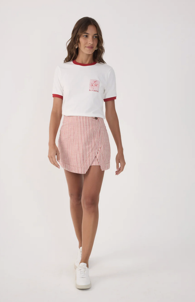 Dress To Clothing Striped Twill Shorts