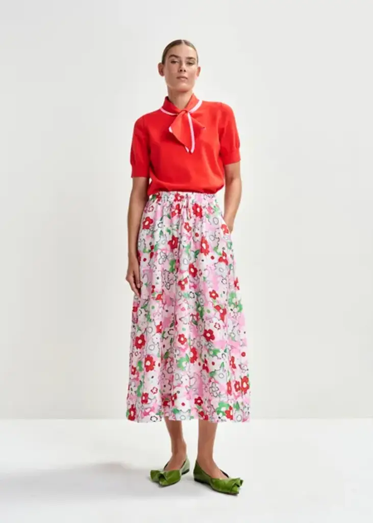 Essentiel Antwerp Julianne Jacquard Midi Skirt