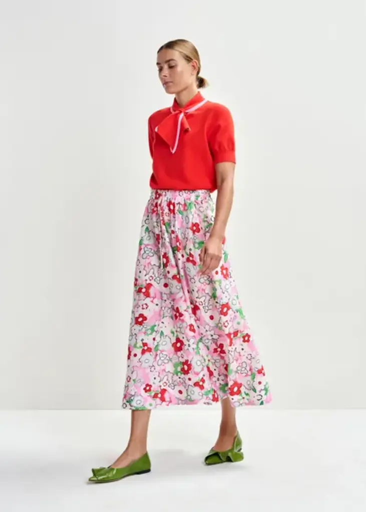 Essentiel Antwerp Julianne Jacquard Midi Skirt