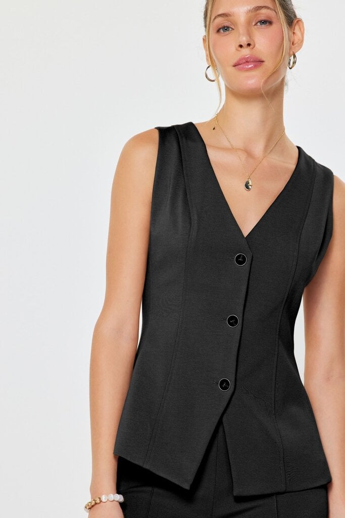 Current Air V-Neck Buttoned Vest
