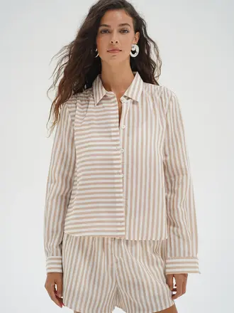 LNA Bondi Button Up Blouse