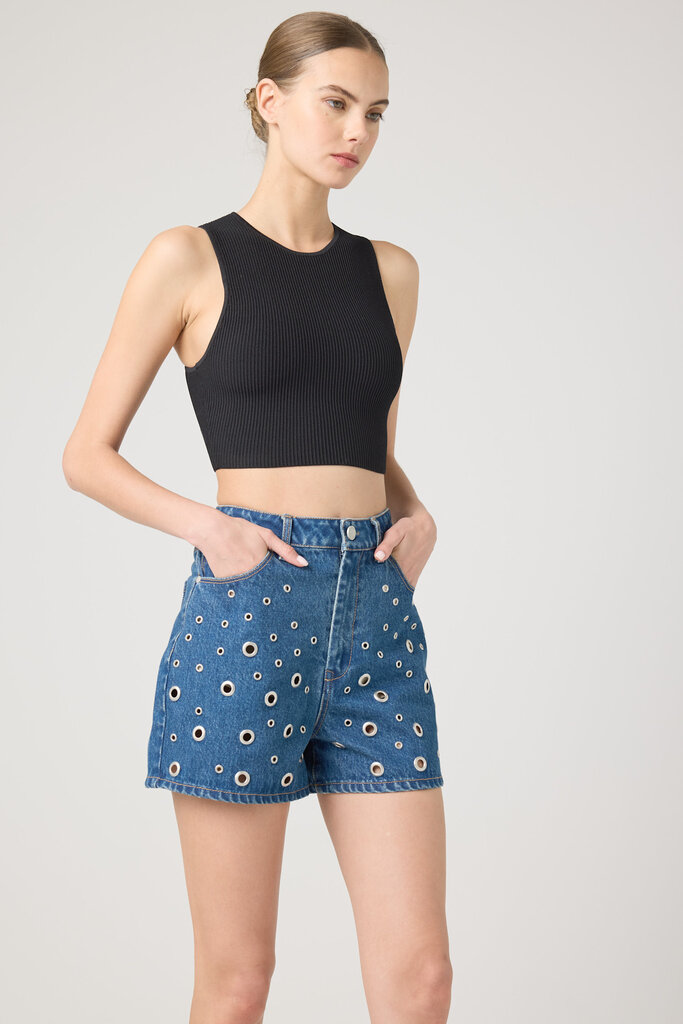 BlankNYC Silver Dreams Denim Shorts