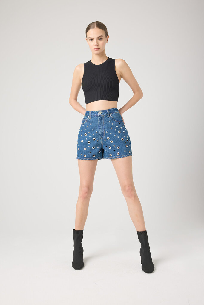 BlankNYC Silver Dreams Denim Shorts
