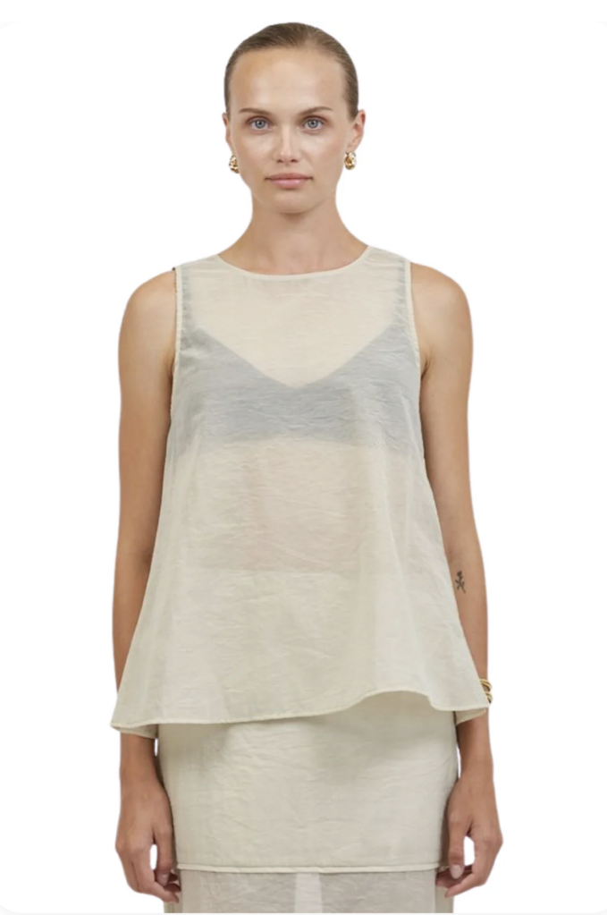 a ren Camille Sheer Top