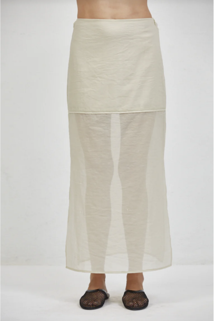 a ren Camille Sheer Skirt