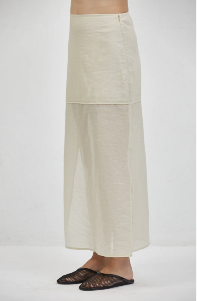 a ren Camille Sheer Skirt