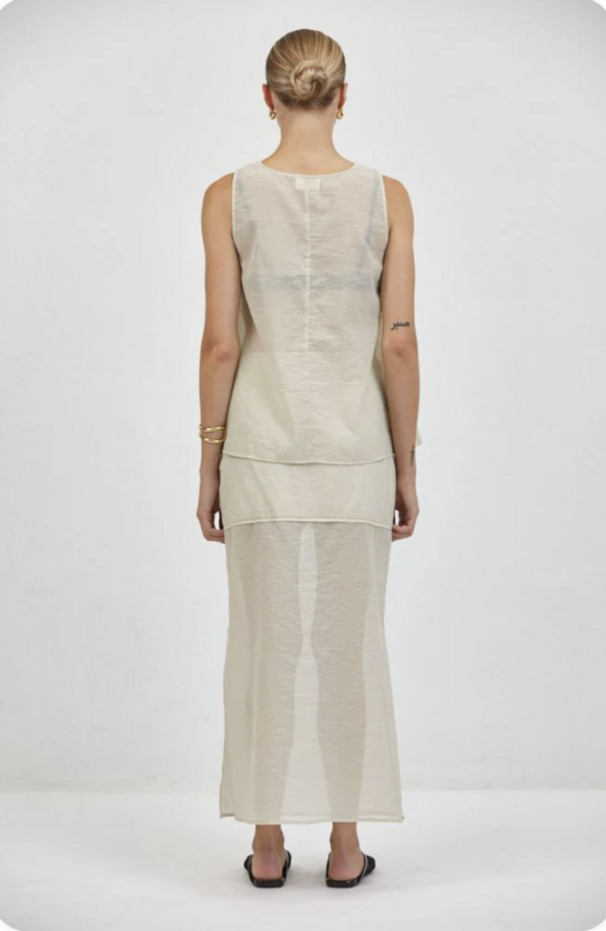 a ren Camille Sheer Skirt