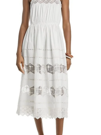 The Great The Rosette Crochet Dress