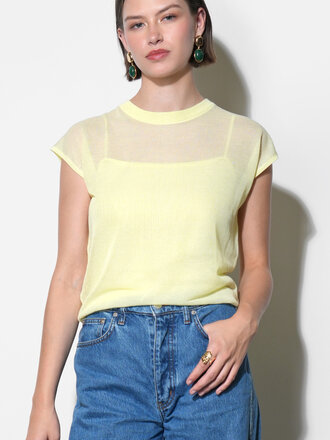 Greylin Natalia Sheer Bubble Top