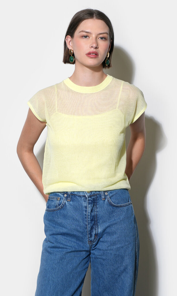 Greylin Natalia Sheer Bubble Top