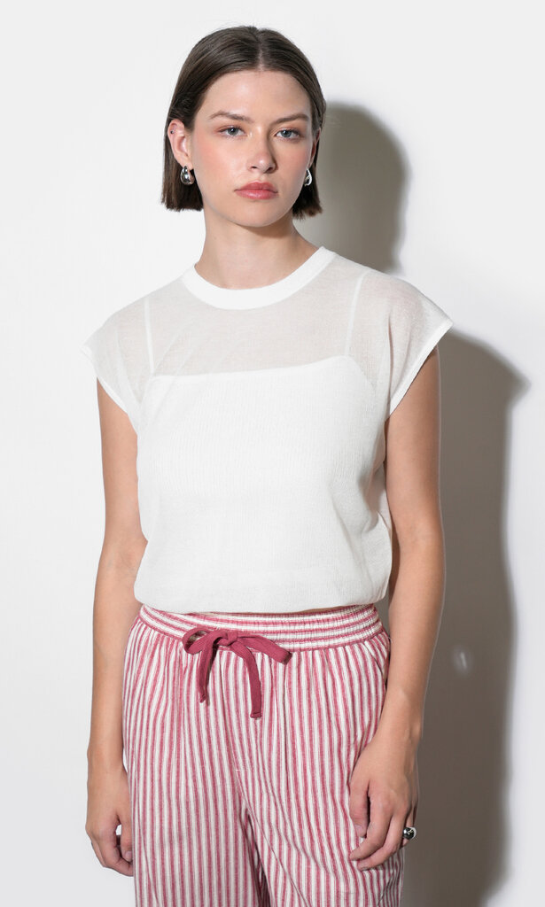 Greylin Natalia Sheer Bubble Top