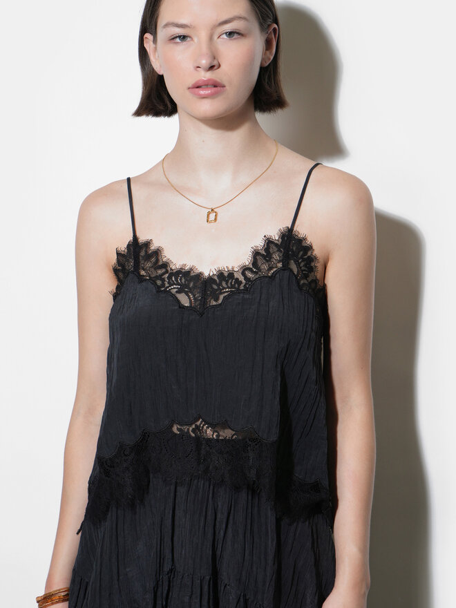 chinese dress ladies The Gwendolyn Dress in White Chantilly Lace 00 / White Chantilly Lace