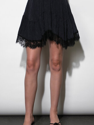 Greylin Natalie Hanky Lace Hem Skirt