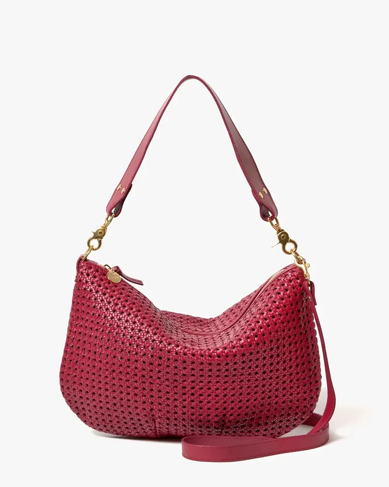 Clare V. Moyen Messenger Rattan in Plummy
