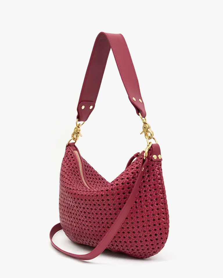 Clare V. Moyen Messenger Rattan in Plummy