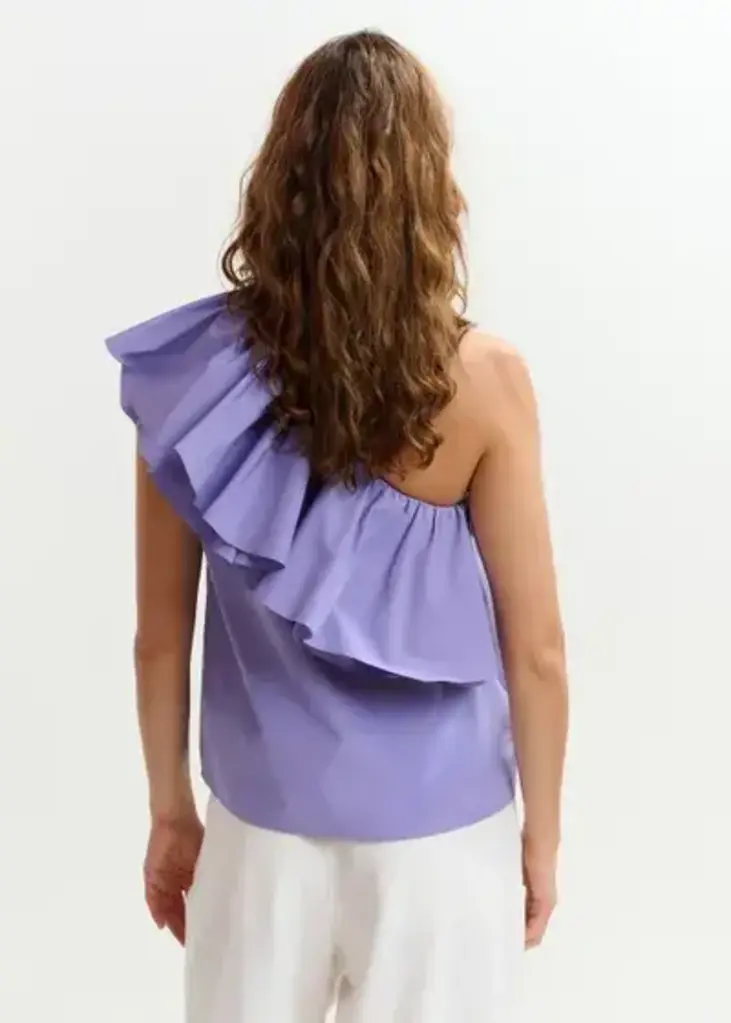 Essentiel Antwerp Jillian Asymmetric Ruffle Top