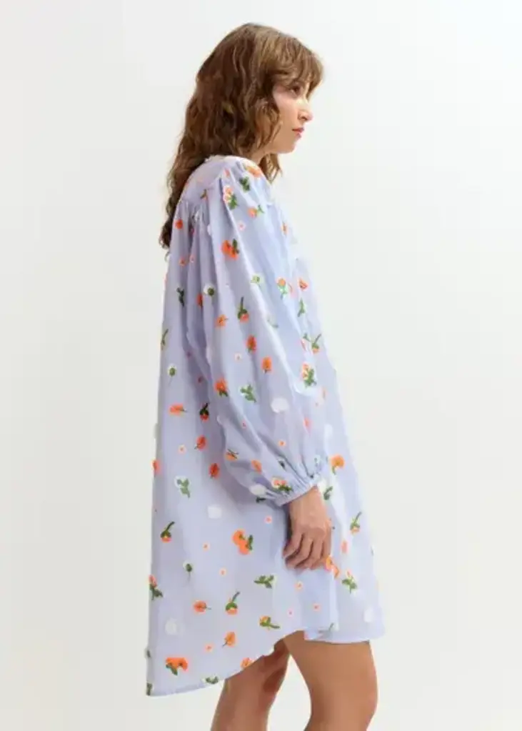 Essentiel Antwerp Jalen Embroidered Mini Dress